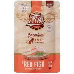 Fisi Pure Meat Cat Adult Mousse Κοκκικόψαρο Hair & Skin 80gr Fisi Pure Meat Cat Adult Mousse Κοκκικόψαρο Hair & Skin 80gr
