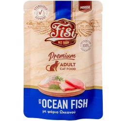 Fisi Pure Meat Cat Adult Mousse Ψάρια Ωκεανού 80gr Fisi Pure Meat Cat Adult Mousse Ψάρια Ωκεανού 80gr
