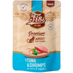 Fisi Pure Meat Cat Adult Mousse Τόνος & Γαρίδες 80gr Fisi Pure Meat Cat Adult Mousse Τόνος & Γαρίδες 80gr