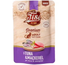 Fisi Pure Meat Cat Adult Mousse Τόνος & Σκουμπρί 80gr Fisi Pure Meat Cat Adult Mousse Τόνος & Σκουμπρί 80gr