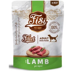 Pouch Σκύλου Fisi Fillet Dog Adult Αρνί σε Ζελέ 500gr
