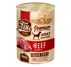 Υγρή Τροφή Σκύλου Fisi Dog Adult Beef Pate 400gr