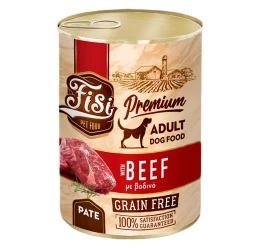 Υγρή Τροφή Σκύλου Fisi Dog Adult Beef Pate 400gr Υγρή Τροφή Σκύλου Fisi Dog Adult Beef Pate 400gr