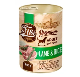 Υγρή Τροφή Σκύλου Fisi Dog Adult Lamb and Rice Pate 400gr Υγρή Τροφή Σκύλου Fisi Dog Adult Lamb and Rice Pate 400gr