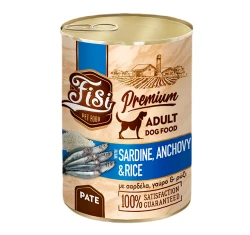 Υγρή Τροφή Σκύλου Fisi Dog Adult Sardine Anchovy and Rice Pate 400gr Υγρή Τροφή Σκύλου Fisi Dog Adult Sardine Anchovy and Rice Pate 400gr