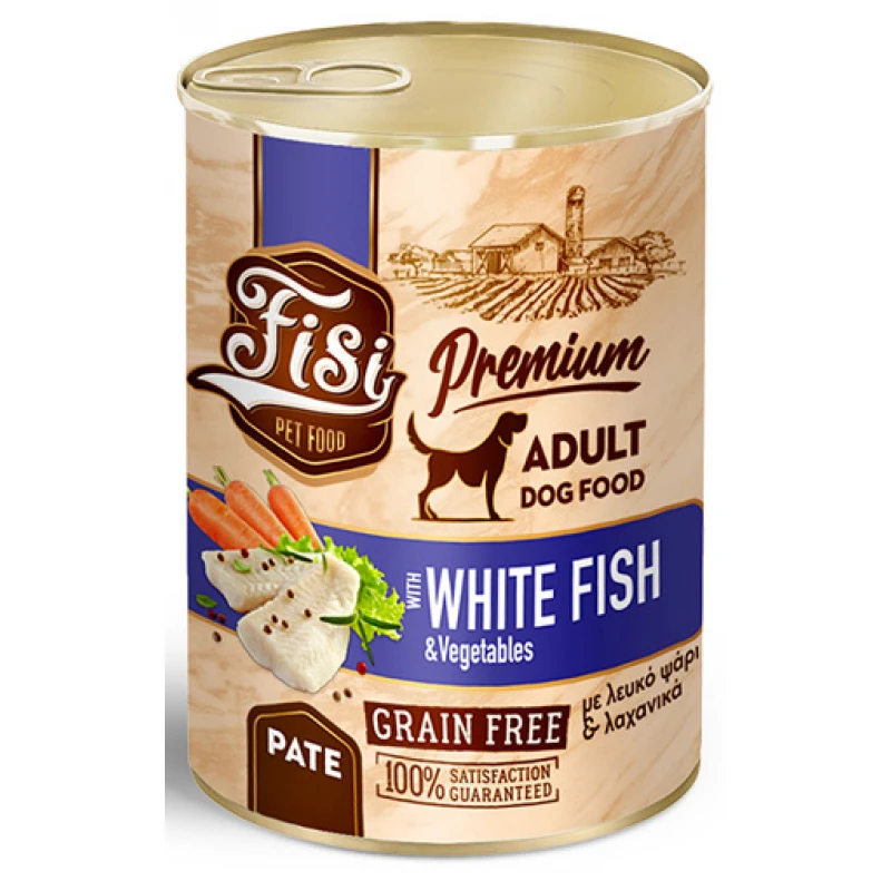 Υγρή Τροφή Σκύλου Fisi Dog Adult White Fish & Vegetables Pate 400gr Σκύλοι Υγρή Τροφή Σκύλου Fisi Dog Adult White Fish & Vegetables Pate 400gr Σκύλοι