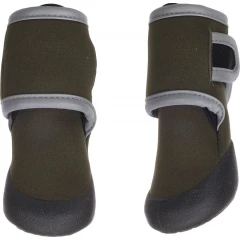 Αντιολισθητικά Παπούτσια Σκύλου Flamingo Laky για Προστασία Ποδιών Large 5,7x5,4cm Χακί (2τμχ)