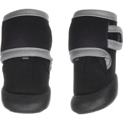 Αντιολισθητικά Παπούτσια Σκύλου Flamingo Laky για Προστασία Ποδιών Large 5,7cmx5,4cm Μαύρο (2τμχ)