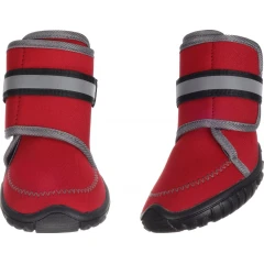 Αντιολισθητικά Παπούτσια Σκύλου Flamingo Kajan για Προστασία Ποδιών Medium 8,1x6,2cm Κόκκινο (2τμχ)