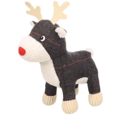 Χριστουγεννιάτικο Παιχνίδι Σκύλου Flamingo Araceli Reindeer 15x24x30cm Γκρι Χριστουγεννιάτικο Παιχνίδι Σκύλου Flamingo Araceli Reindeer 15x24x30cm Γκρι