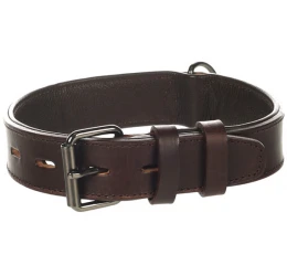 Δερμάτινο Περιλαίμιο Σκύλου Flamingo Denver Wide Large 4x49-58cm Καφέ