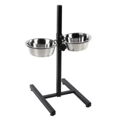 Διπλό Μπολ Flamingo Otis με Πτυσσόμενη Βάση 2x21cm 1,5L Διπλό Μπολ Flamingo Otis με Πτυσσόμενη Βάση 2x21cm 1,5L