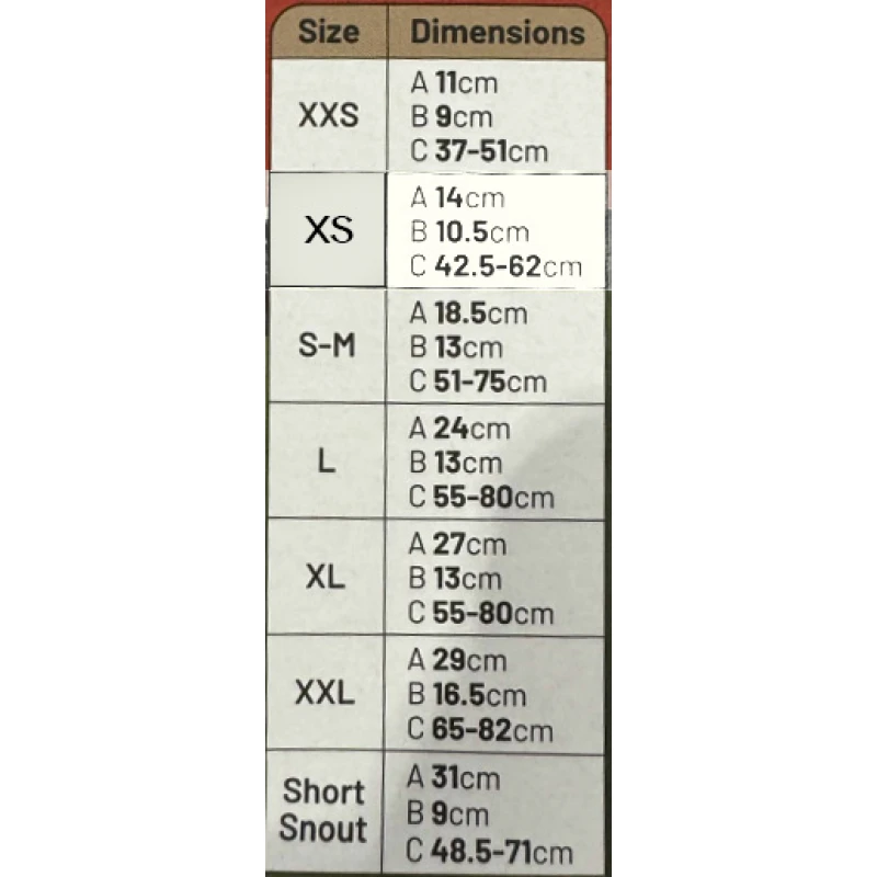 Φίμωτρο Σκύλου Flamingo Muzzle Nylon Black XS 14x42,5-62cm Σκύλοι