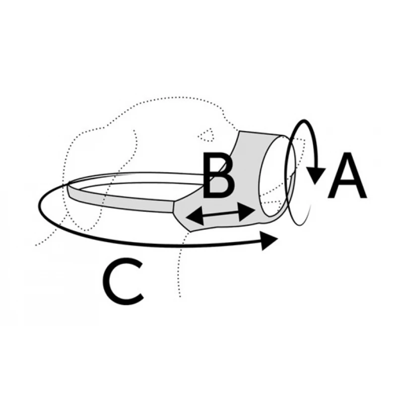 Φίμωτρο Σκύλου Flamingo Muzzle Nylon Black XS 14x42,5-62cm Σκύλοι