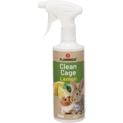 Flamingo Clean Spray Lemon Καθαριστικό Κλουβιών Μικρών Ζώων 500ml