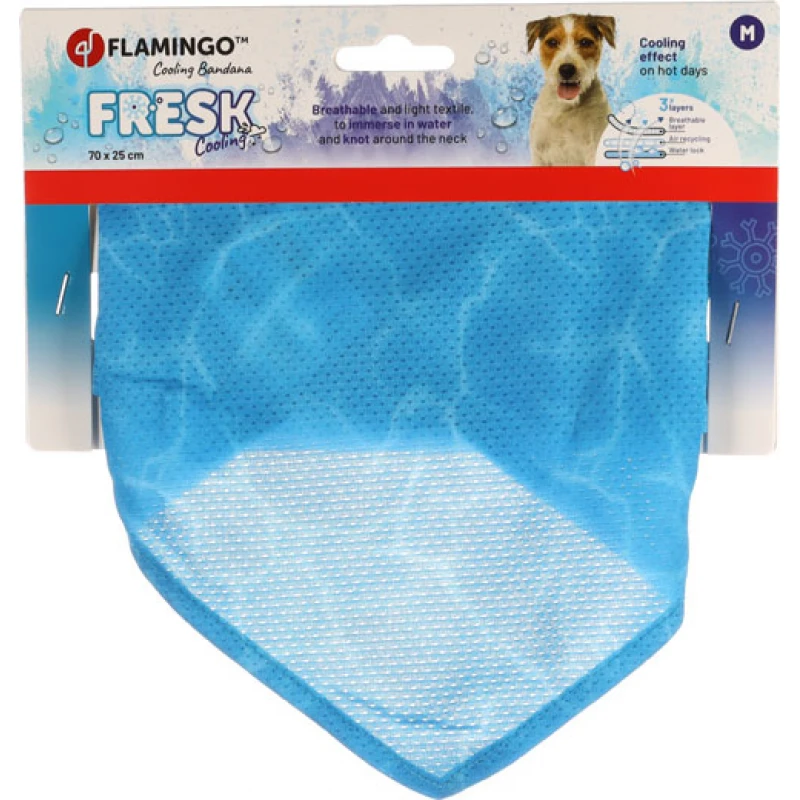 Flamingo Δροσιστική Μπαντάνα Fresk Inou M Μπλε 70x25cm Σκύλοι Flamingo Δροσιστική Μπαντάνα Fresk Inou M Μπλε 70x25cm Σκύλοι