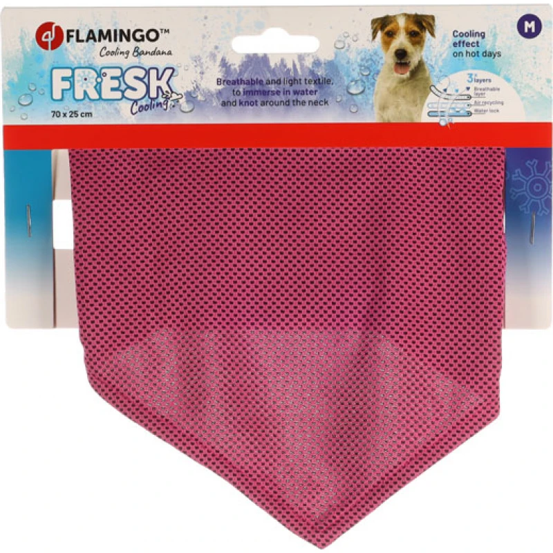 Flamingo Δροσιστική Μπαντάνα Fresk Inou M Ροζ 70x25cm Σκύλοι Flamingo Δροσιστική Μπαντάνα Fresk Inou M Ροζ 70x25cm Σκύλοι