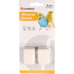 Flamingo Mineral Block Πέτρα Ασβεστίου για Πτηνά 60gr 2,8x4x2cm (2τμχ)