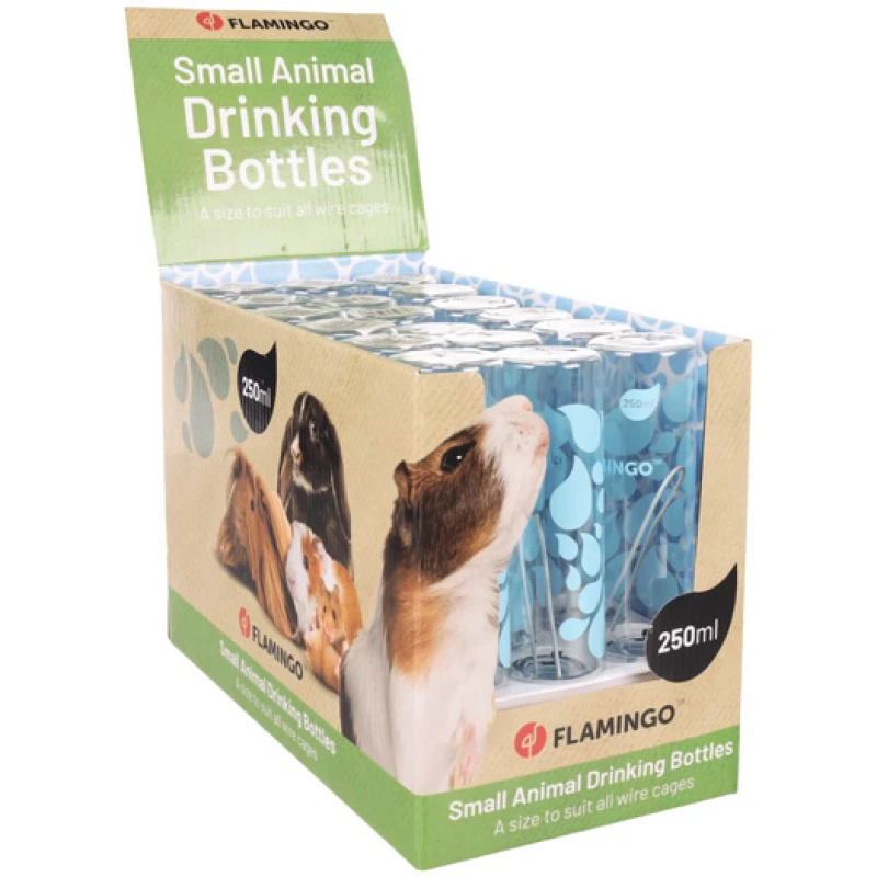 Flamingo Ποτίστρα για Μικρά Ζώα Sippy 8,5x5x20,5cm 250ml Μπλε Μικρά Ζώα - Κουνέλια