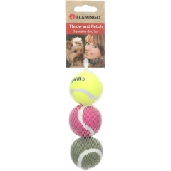Flamingo Smash Μπαλάκια Τένις για Σκύλους με Ήχο 5,1cm (3τμχ)