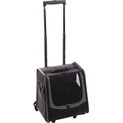 Flamingo Τρόλεϊ Μεταφοράς Σκύλου ή Γάτας Calypto Large 42x34x53cm Μαύρο