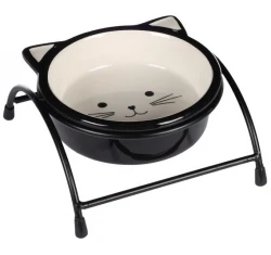 Κεραμικό Μπολ & Stand Γάτας Flamingo Ansu Μαύρο 14x15x7cm 230ml Κεραμικό Μπολ & Stand Γάτας Flamingo Ansu Μαύρο 14x15x7cm 230ml
