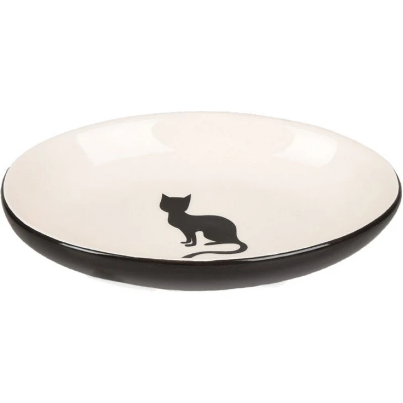 Κεραμικό Μπολ Γάτας Flamingo Nala Λευκό/Μαύρο 90ml 13cm Γάτες Κεραμικό Μπολ Γάτας Flamingo Nala Λευκό/Μαύρο 90ml 13cm Γάτες