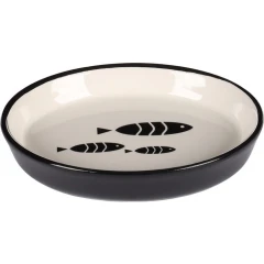 Κεραμικό Μπολ Γάτας Flamingo Sardi Μαύρο 14x11,5x2,5cm 150ml Κεραμικό Μπολ Γάτας Flamingo Sardi Μαύρο 14x11,5x2,5cm 150ml