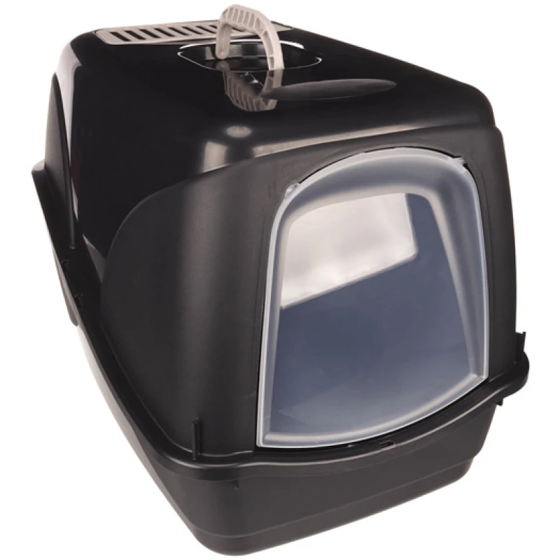 Κλειστή τουαλέτα γάτας Flamingo Gabby 37,5x54x38cm Μαύρο Γάτες Κλειστή τουαλέτα γάτας Flamingo Gabby 37,5x54x38cm Μαύρο Γάτες