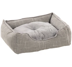 Κρεβατάκι Σκύλου και Γάτας Basket Nikki Rectangle Light Grey 50x40x16cm Κρεβατάκι Σκύλου και Γάτας Basket Nikki Rectangle Light Grey 50x40x16cm