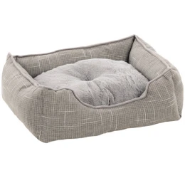 Κρεβατάκι Σκύλου και Γάτας Basket Nikki Rectangle Light Grey 50x40x16cm Κρεβατάκι Σκύλου και Γάτας Basket Nikki Rectangle Light Grey 50x40x16cm