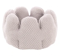 Κρεβατάκι Σκύλου και Γάτας Flamingo Jacquard Round 50x50x30cm Γκρι