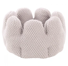 Κρεβατάκι Σκύλου και Γάτας Flamingo Jacquard Round 50x50x30cm Γκρι Κρεβατάκι Σκύλου και Γάτας Flamingo Jacquard Round 50x50x30cm Γκρι