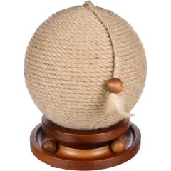 Ονυχοδρόμιο Γάτας Flamingo Isabella Ball Track Διάμετρος 21cm Καφέ