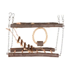 Παιχνίδι για Παπαγάλους Flamingo BT Janny Suspension Bridge Wood 27x8,5x17cm Παιχνίδι για Παπαγάλους Flamingo BT Janny Suspension Bridge Wood 27x8,5x17cm