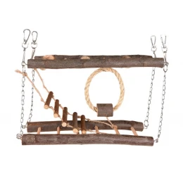 Παιχνίδι για Παπαγάλους Flamingo BT Janny Suspension Bridge Wood 27x8,5x17cm Παιχνίδι για Παπαγάλους Flamingo BT Janny Suspension Bridge Wood 27x8,5x17cm