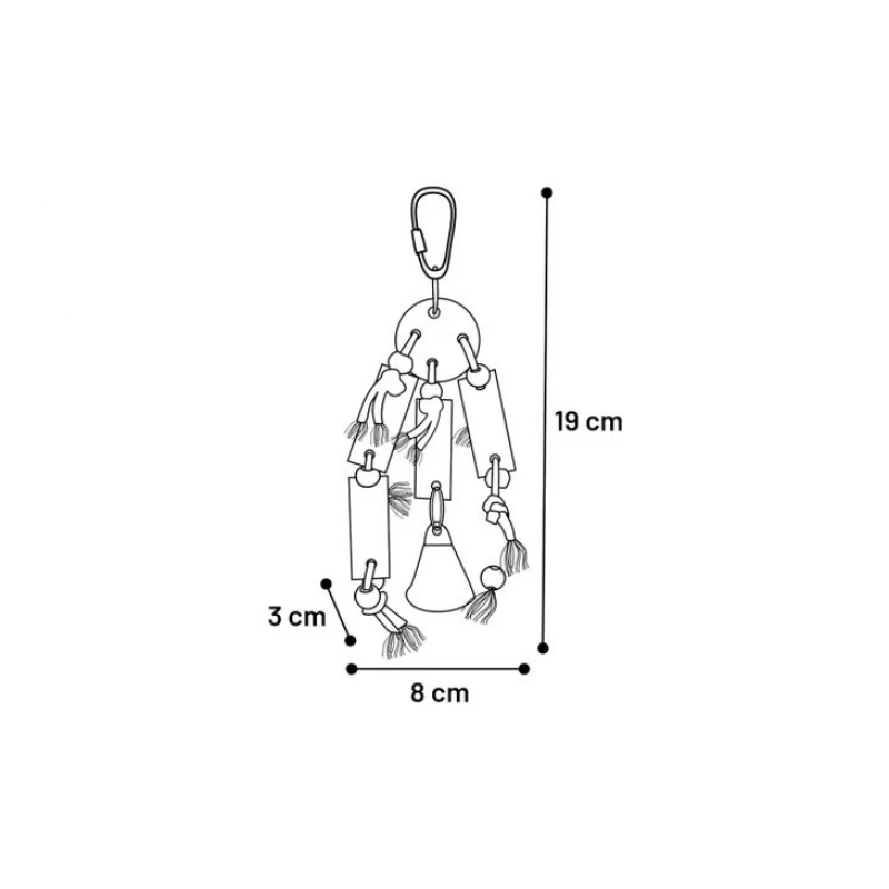 Παιχνίδι για Παπαγάλους Flamingo BT Ozie 19cm Πουλιά Παιχνίδι για Παπαγάλους Flamingo BT Ozie 19cm Πουλιά