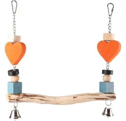 Παιχνίδι για Πτηνά Flamingo Sina Swing & Bells 30x3x30cm