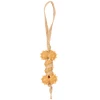Παιχνίδι Σκύλου Flamingo Guma Rubber Bone with Rope 32x5,5x4cm Καφέ