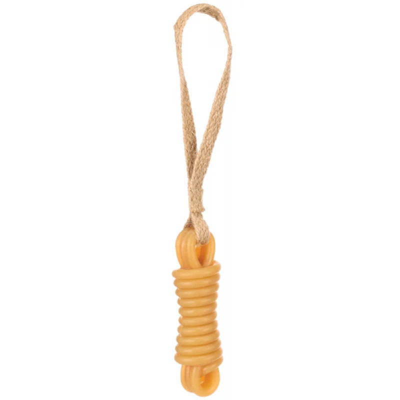 Παιχνίδι Σκύλου Flamingo Guma Rubber Stick with Rope 29,5x3,8x3,8cm Καφέ Σκύλοι