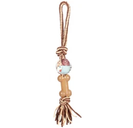 Παιχνίδι Σκύλου Flamingo Vinta Μπάλα με Σχοινί 40cm Παιχνίδι Σκύλου Flamingo Vinta Μπάλα με Σχοινί 40cm