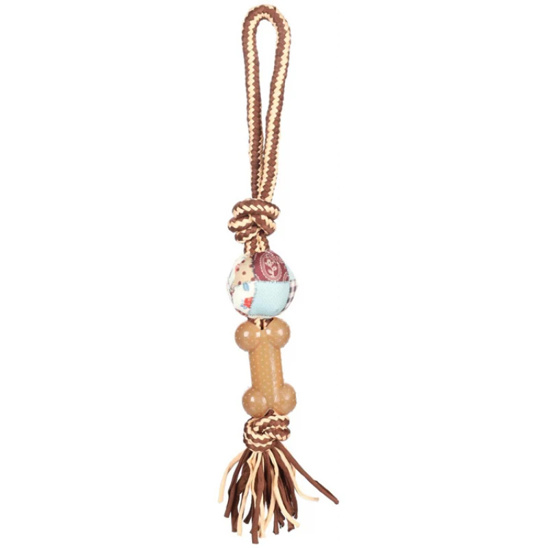 Παιχνίδι Σκύλου Flamingo Vinta Μπάλα με Σχοινί 40cm Σκύλοι Παιχνίδι Σκύλου Flamingo Vinta Μπάλα με Σχοινί 40cm Σκύλοι