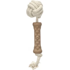Παιχνίδι Σκύλου Flamingo Wilga Stick with Ball 31x7,5x7,5cm Καφέ