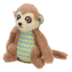 Παιχνίδι Σκύλου Λούτρινο Flamingo Drala Monkey 20,5cm Καφέ