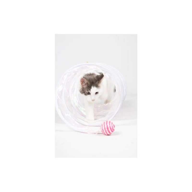 Παιχνίδι - Τούνελ για Γάτες Flamingo Kennedy Cat Tunnel 45x23,5x23,5cm Ροζ Γάτες