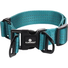 Περιλαίμιο Σκύλου Flamingo Zorba XLarge Τιρκουάζ 55-75cm 38mm για Έξτρα Αντοχή