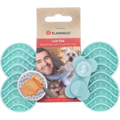 Πιατάκι Flamingo Lick Pad Yummee Silicone Bone Green S 15cm