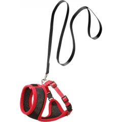 Σαμαράκι Γάτας με Λουράκι Flamingo Harms Black & Red 1x110cm