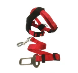 Σαμαράκι Γάτας με Λουράκι / Ζώνη Ασφαλείας Flamingo 1,5cm Κόκκινο Σαμαράκι Γάτας με Λουράκι / Ζώνη Ασφαλείας Flamingo 1,5cm Κόκκινο