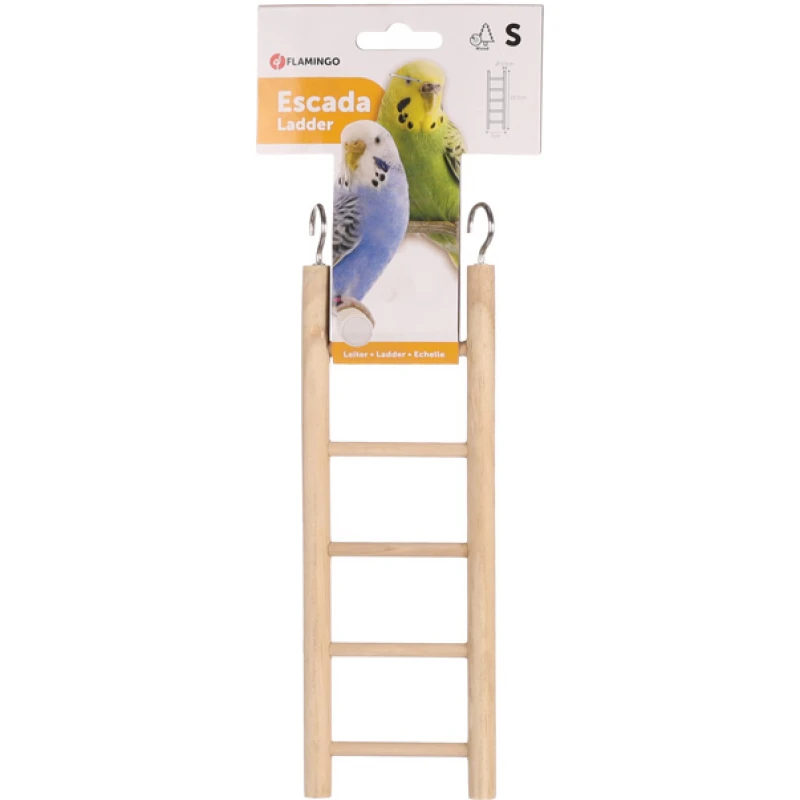 Σκάλα για Παπαγάλους Flamingo Escada Ladder Light brown 5 Steps 8x1,2x24cm Πουλιά Σκάλα για Παπαγάλους Flamingo Escada Ladder Light brown 5 Steps 8x1,2x24cm Πουλιά